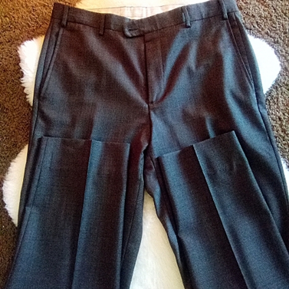 Italian Vitale Barbaris Canonico Wool Dress Pants M - Picture 2 of 9